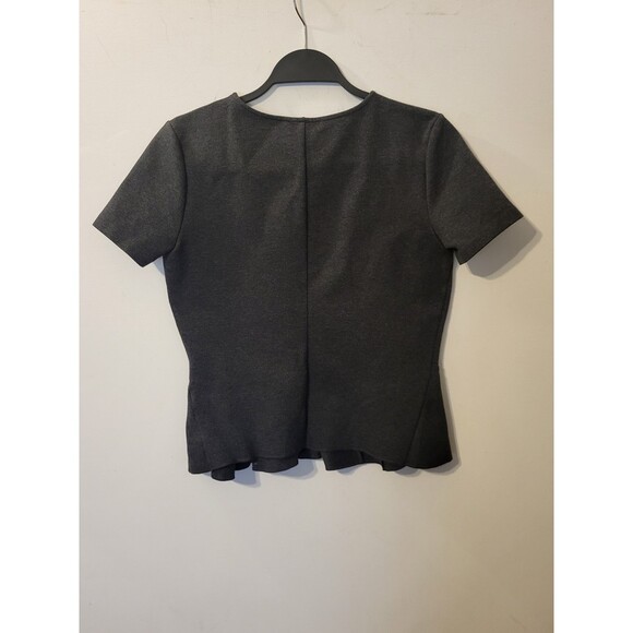 J . Crew Grey Peplum Top Small  1L - Picture 2 of 4